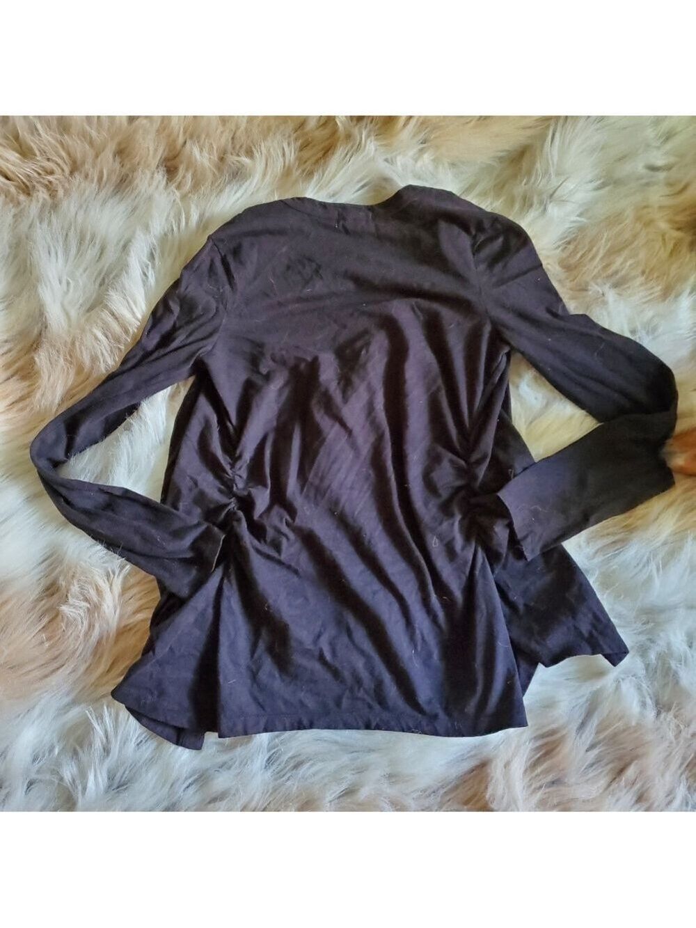 Black Cardigan Ruched - Picture 4 of 4